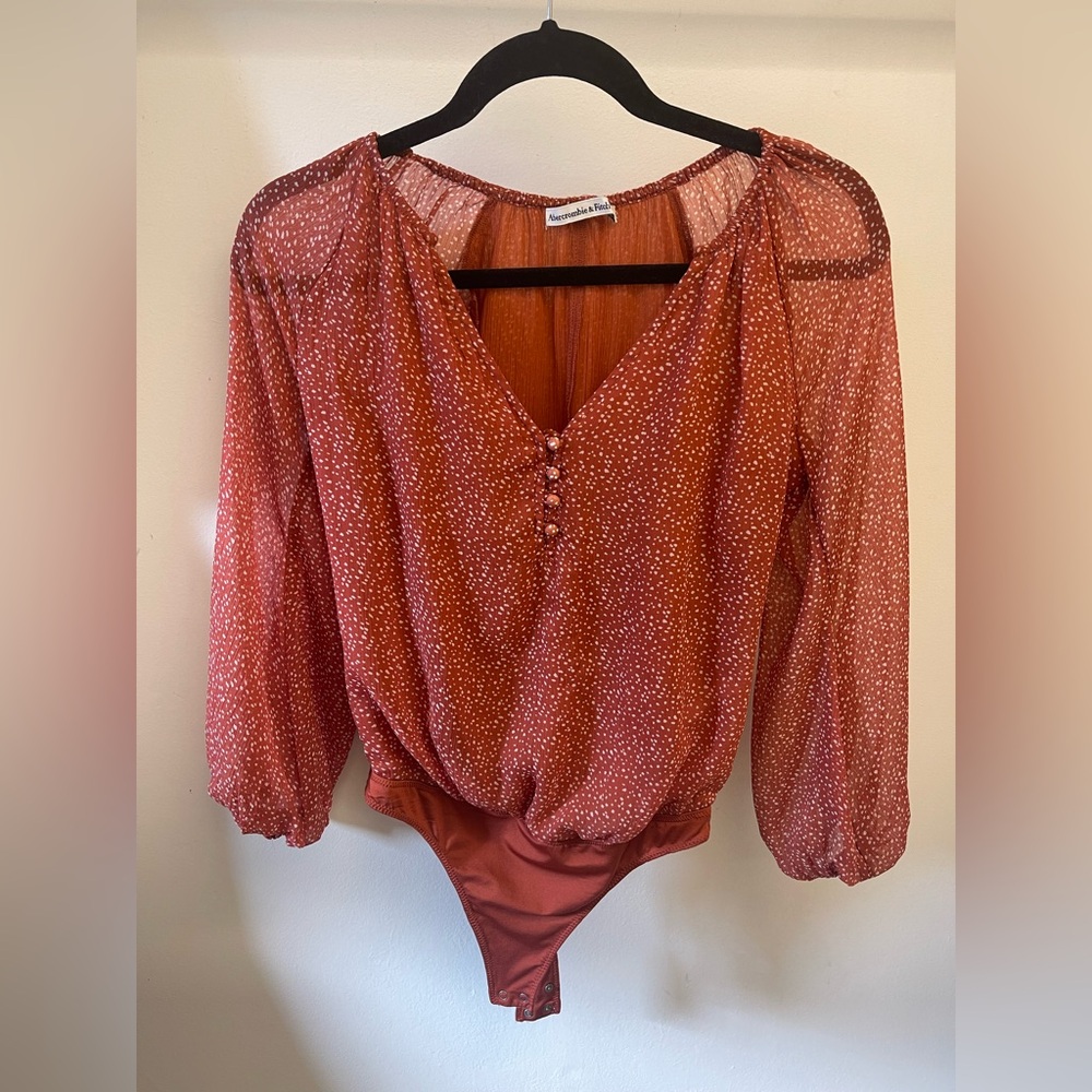 Abercrombie & Fitch Soft AF Long Sleeve Ribbed Bodysuits